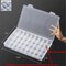 1PCS 36 Grids Large Plastic Organizer Box with Dividers, Compartment Organizer Box for Nail Accessories/Screw/Sewing Arts and Oil Paint, Bead Storage Containers 14.9" x 9.2" x 1.9" (Clear)